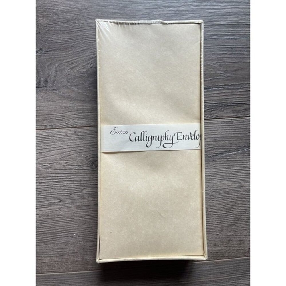 Vintage Eaton Calligraphy‎ Envelopes 10 Pack Beige 10-905-44-225 New Sealed